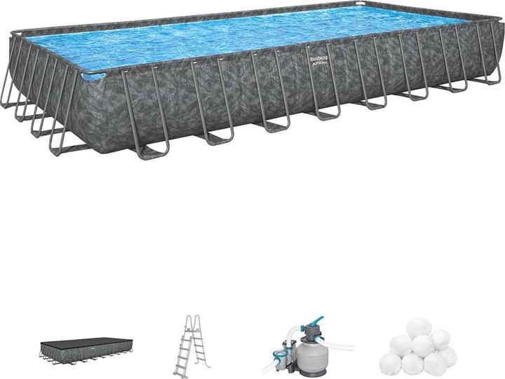 Actual product image Bestway APX 365 Rectangular Pool Set 956x488x132 (956 x 488 x 132 cm)