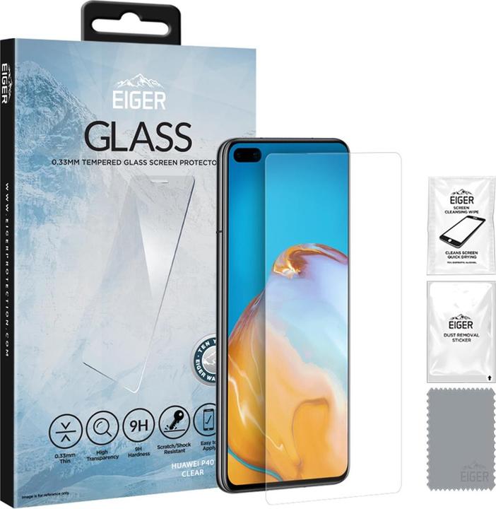 Actual product image Eiger Mountain Glass Clear (1 Piece, Huawei P40)