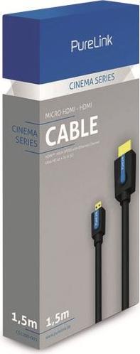 Image du produit Purelink micro HDMI (Typ D) — HDMI (Typ A) (2 m, HDMI)