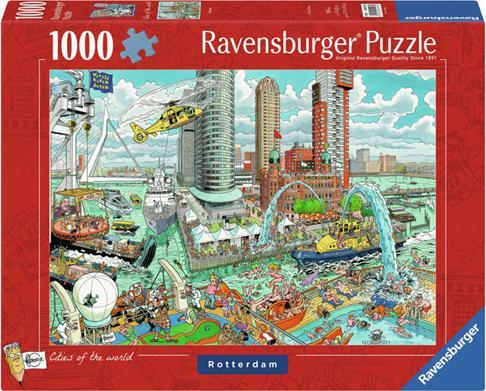 Actual product image Ravensburger Puzzle Fleroux Rotterdam, 1000 pieces. (1000 pieces)