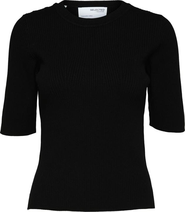 Actual product image Selected Femme Short sleeve knitted top (XL)