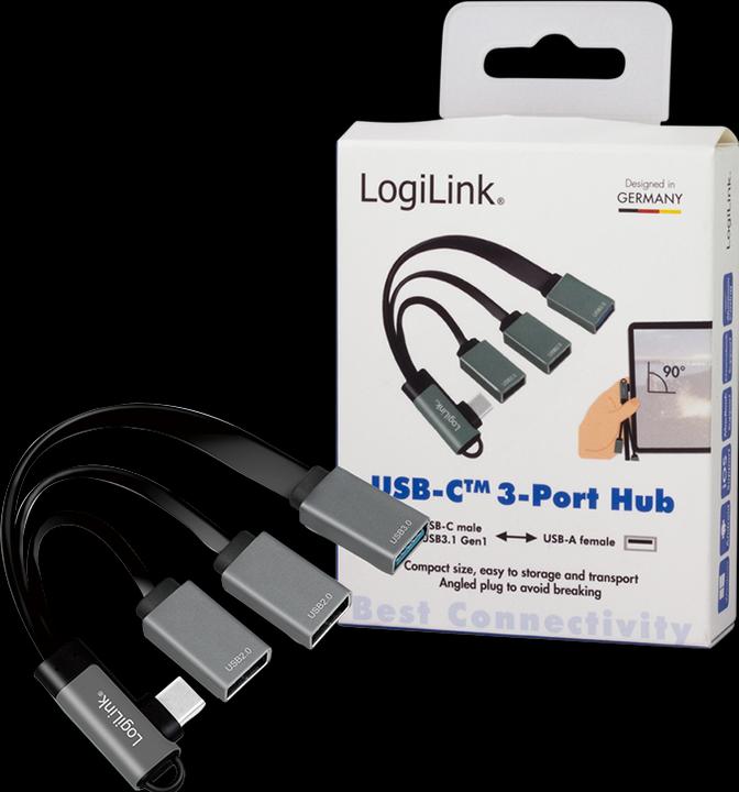 Produktbild LogiLink USB-C-Hub (USB-C, 3 Ports)