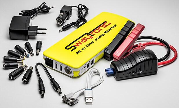 Produktbild Swaytronic All in One Jump Starter mit Migrol-Benzingutschein im Wert von 50 Fr. (600 A, 18000 mAh)