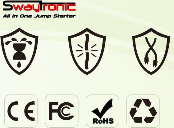 Produktbild Swaytronic All in One Jump Starter mit Migrol-Benzingutschein im Wert von 50 Fr. (600 A, 18000 mAh)