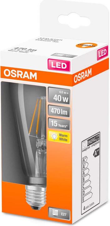 Actual product image Osram Led Retrofit Classic St (E27, 4 W, 470 lm, 1 x, E)