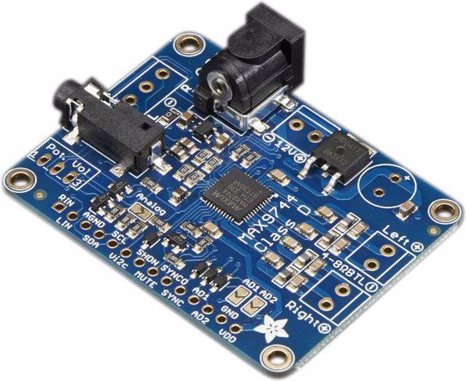 Actual product image Adafruit Stereo Class D Audio Amplifier MAX9744 (Add-on)