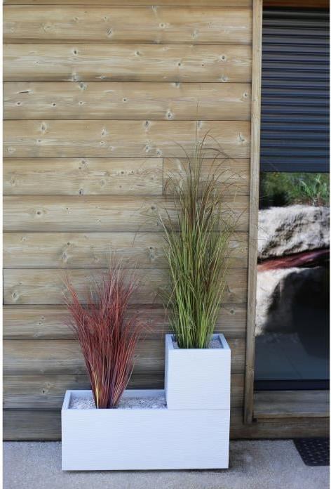 Actual product image EDA Plastiques Planter EDA Graphit Up Rectangular (30 cm)