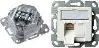 Immagine prodotto Telegärtner Scatola di giunzione AMJ45 8/8 K Up/50 Cat.6A bianco perlato RAL 1013, 2xRJ45