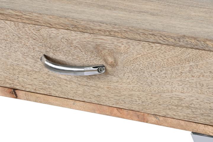 Image du produit Esprit Set of furniture Home Brown Silver Steel Mango wood 110 x 40 x 76 cm (3 Pieces) (110 x 40 x 76 cm)