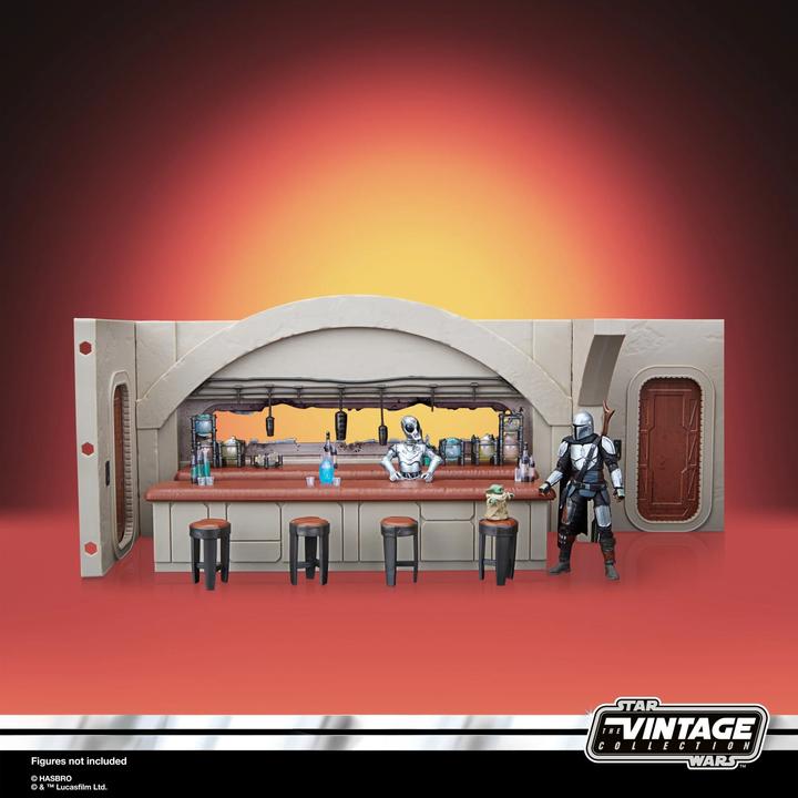 Image du produit Hasbro The Vintage Collection Star Wars: The Mandalorian Nevarro Cantina Spielset Imperialer Deat