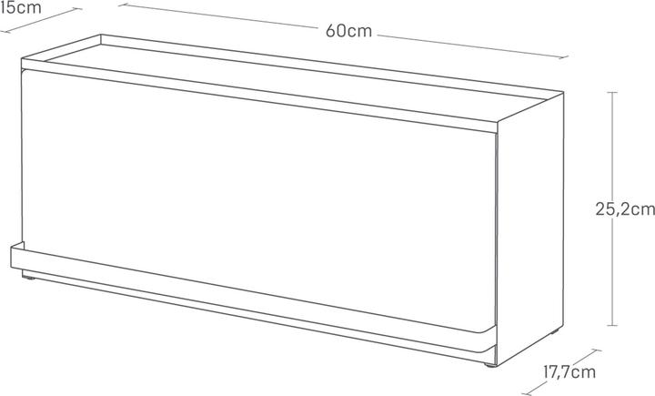 Image du produit Yamazaki Boîte de rangement semi-fermée pour la ligne de cuisine TOWER