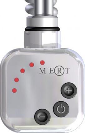 Image du produit Mert - Digitaler Regler KMX1 Inklusive Heizpatrone 1000W, Chrom, mit Spiralkabel und Stecker
