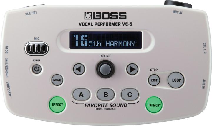 BOSS VE- 5 Vocal Processor (Riverbero (riverbero), Ritardo (eco))