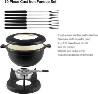 Produktbild Swissmar Lucerne Fondue-Set 10er schwarzmatt (Fondue Bourguignonne)