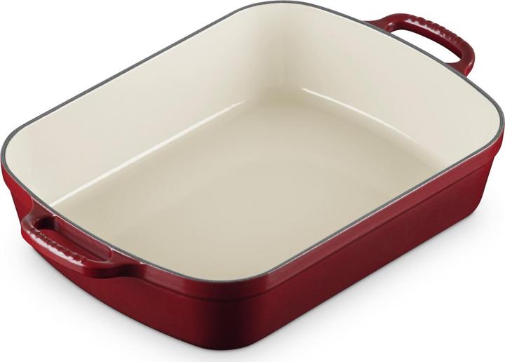 Actual product image Le Creuset Cast iron roasting pan SIGNATURE Garnet