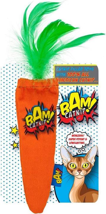 Actual product image Bam! Toy with Catnip - 16 cm - Carrot - (503319005942) (Catmint toy)