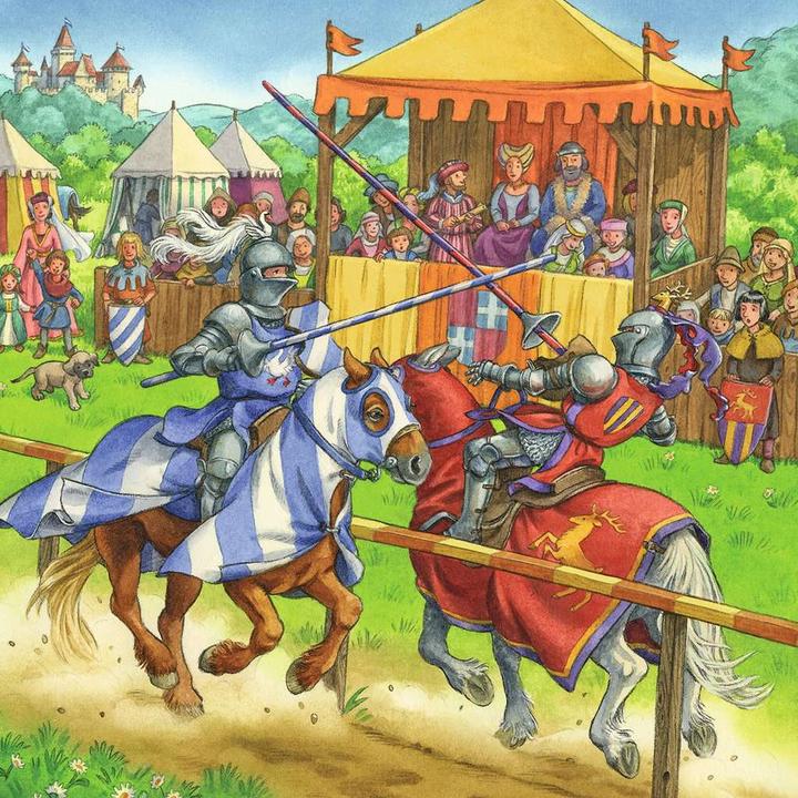 Actual product image Ravensburger Jousting in the Middle Ages (49 pieces)