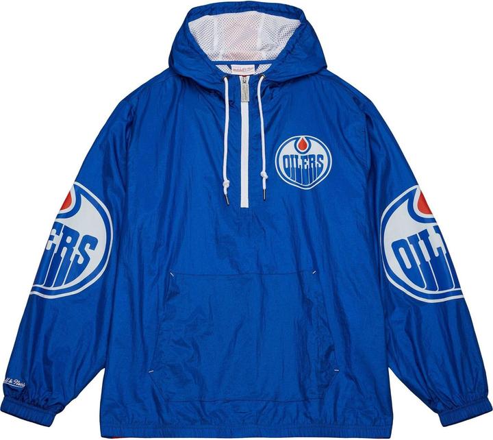 Actual product image Mitchell & Ness M&N Windbreaker Anorak Veste - ORIGINS Edmonton Oilers (M)