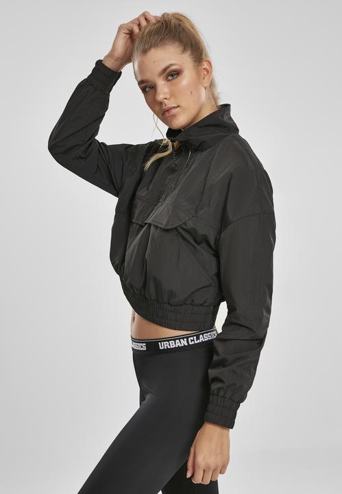 Image du produit Urban Classics Ladies Cropped Crinkle Nylon Pull Over Jacket (XXL)