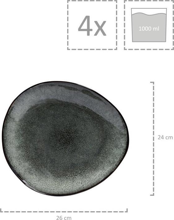 Produktbild Sänger Geschirr Pastaschalen Set Kopenhagen (24 cm, 1 l, 4 x)