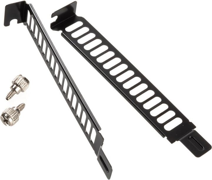 Actual product image Akasa PCI bracket 2-pack