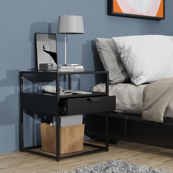 Produktbild VCM Metall Nachttisch Beistelltisch Flokas M (45 x 40 x 55 cm)