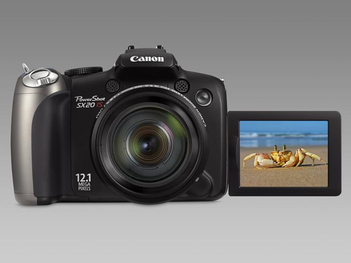 Canon PowerShot SX20 IS, 12 Mpixel, zoom WW 20x, filmati HD (12.10 Mpx, 1/2,3'')