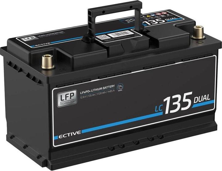 Produktbild Ective LC 135 Dual LFP | Starter- und Versorgungsbatterie (12 V, 135 Ah, 1485 A)