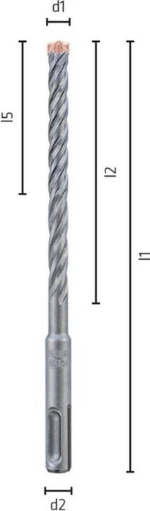 Productafbeelding Alpen SDSplus hamerboor FORCE Snijden (8 mm)