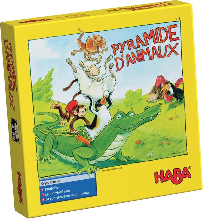 Actual product image Haba Animaux's pyramid (Multilingual)