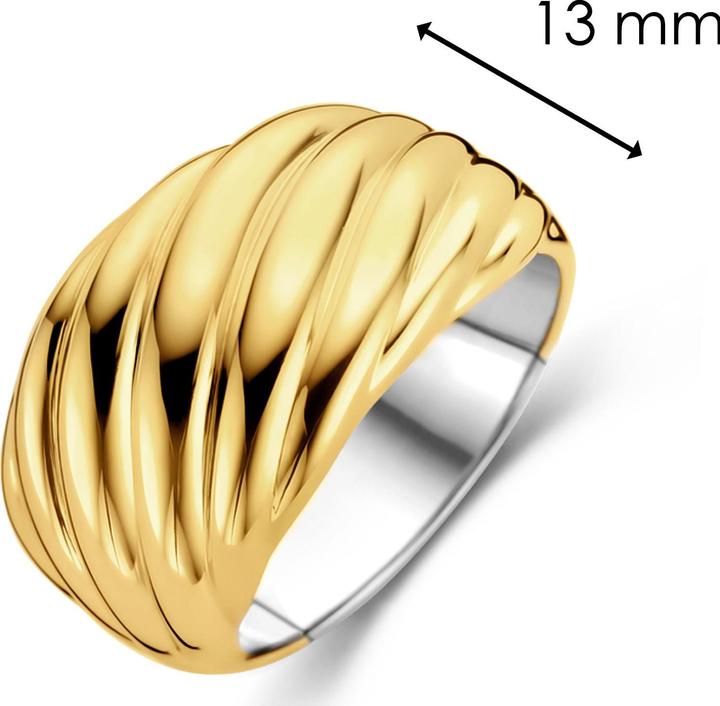 Immagine prodotto Ti Sento Milano Anello con linee placcato oro 12238SY (56, 925 Argento)