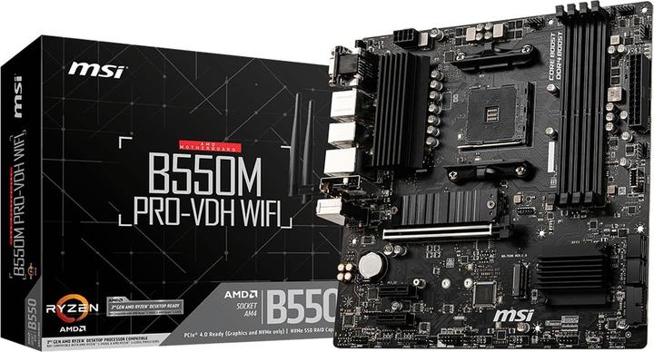 MSI B550M PRO-VDH WIFI (AM4, AMD B550, mATX)