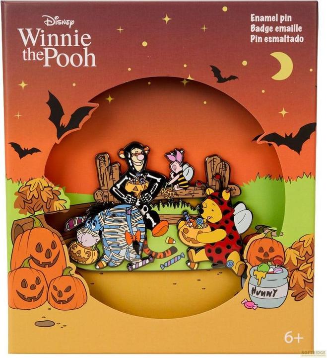 Loungefly Disney by Enamel Ansteck-Pin Winnie the Pooh Trick R Treat Moving Limited Edition 8 cm