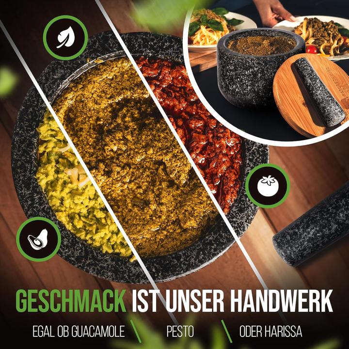 Actual product image Naturschmied Mortar with pestle and lid