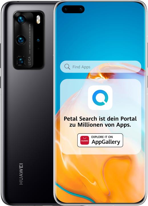 Huawei P40 Pro (256 GB, Black, 6.58", Hybrid Dual SIM + eSIM, 50 Mpx, 5G)