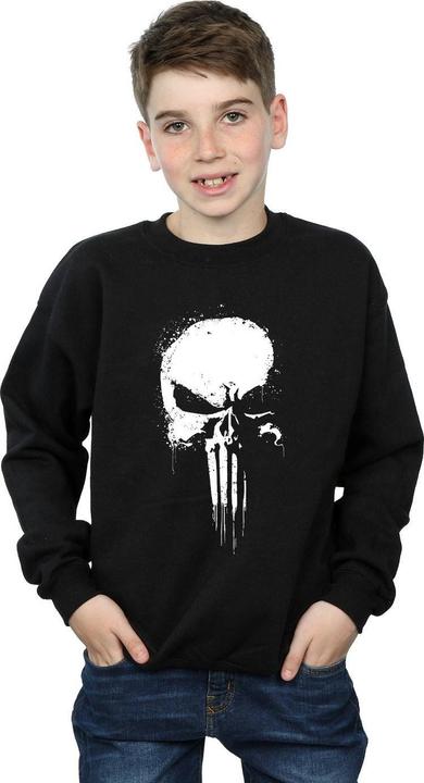 Actual product image Boys The Punisher Spray Skull Sweatshirt (116)