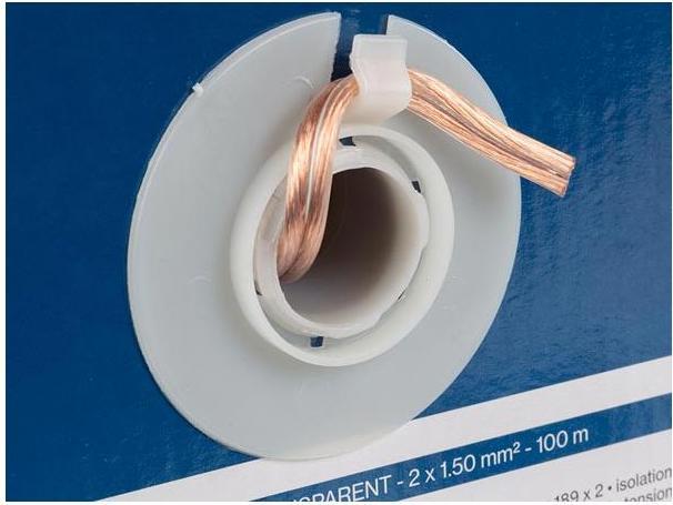 Actual product image Cables SPEAKER WIRE - TRANSPARENT - 2 x 1.50 mm² - 100 m (100 m, 1.50 mm²)