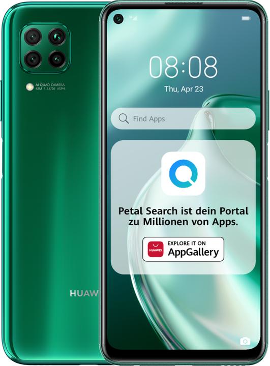 Produktbild Huawei P40 Lite (128 GB, Crush green, 6.40", Hybrid Dual SIM, 48 Mpx, 4G)