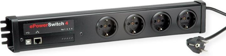 Actual product image Neol ePowerSwitch-4+ D 19"/Office (German), USB (4 x, CEE 7/3, 2 m)