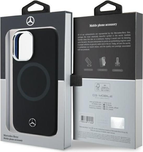 Produktbild Mercedes MEHMP16S23SUTTK iPhone 16 6.1" czarny/black hardcase Silicone Tonal Logo MagSafe (Apple iPhone 16)