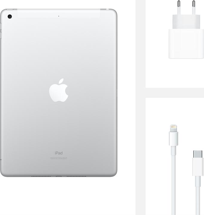 Produktbild Apple iPad 2020 (8. Gen) (4G, 10.20", 128 GB, Silber)