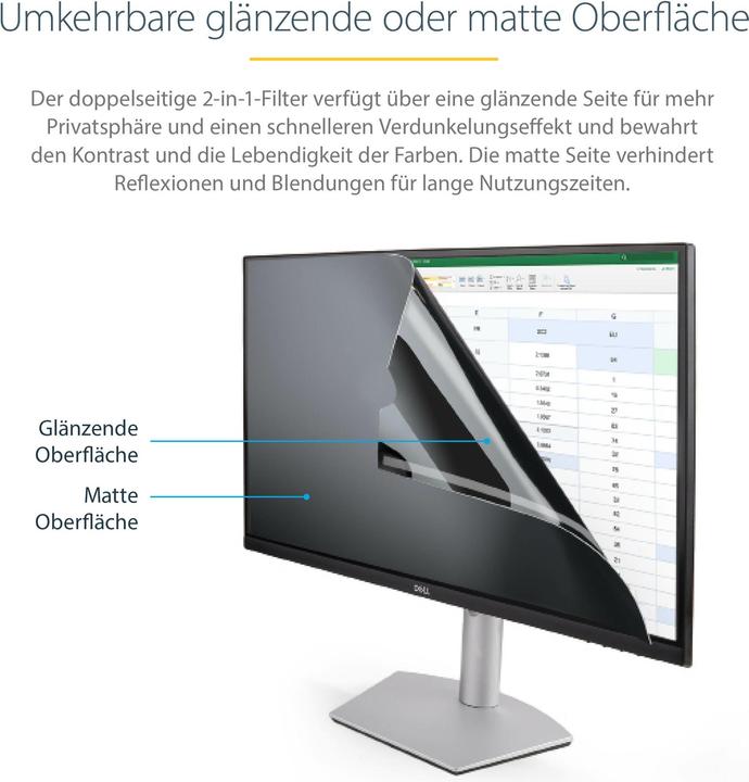 Produktbild StarTech .com Monitor Privacy Screen for 68,60cm (27") Display (27", 16 : 9)