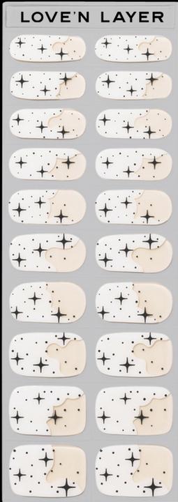 Love'n Layer - Night Sky White Nail