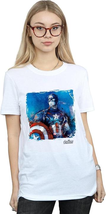 Immagine prodotto Captain America Art Maglietta Ampia Donna (S)