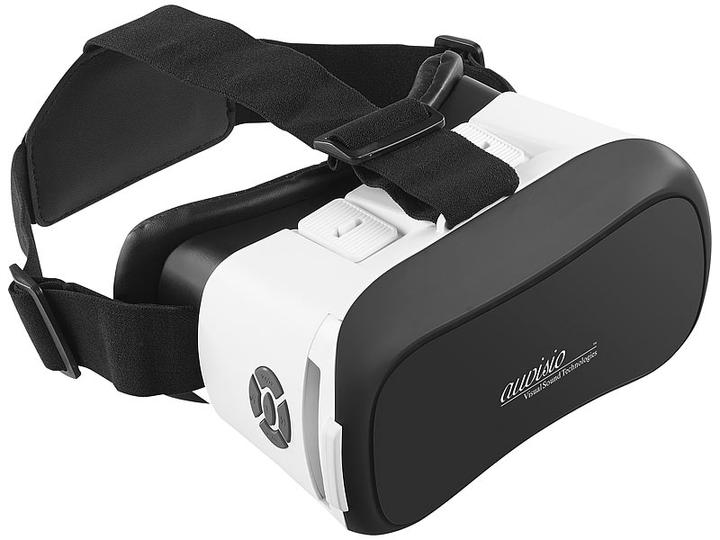 Produktbild Auvisio Virtual-Reality-Brille mit Bluetooth und 2in1-Mini-Game-Controller