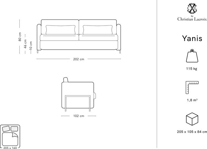 Actual product image CXL by Christian Lacroix Yanis (2 person sofa, 3-seater, 4-seater)