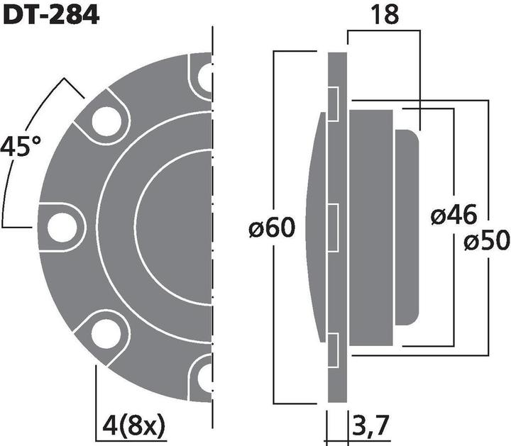 Produktbild Carpower Dt-284 (100 W, 6 cm)