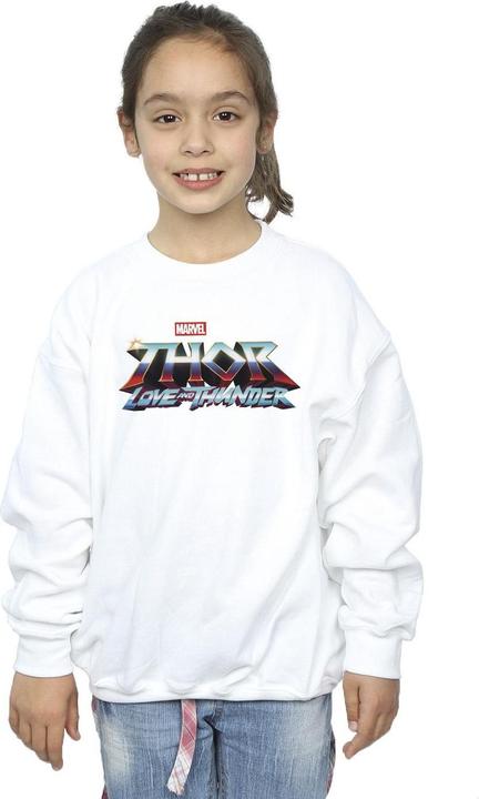 Immagine prodotto Thor Love And Thunder Logo Felpa Ragazze (140, 146)