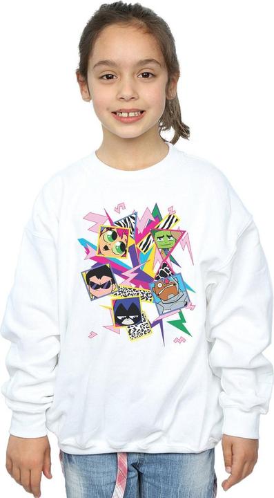 Actual product image Girls Teen Titans Go 80s Icons Sweatshirt (152, 158)