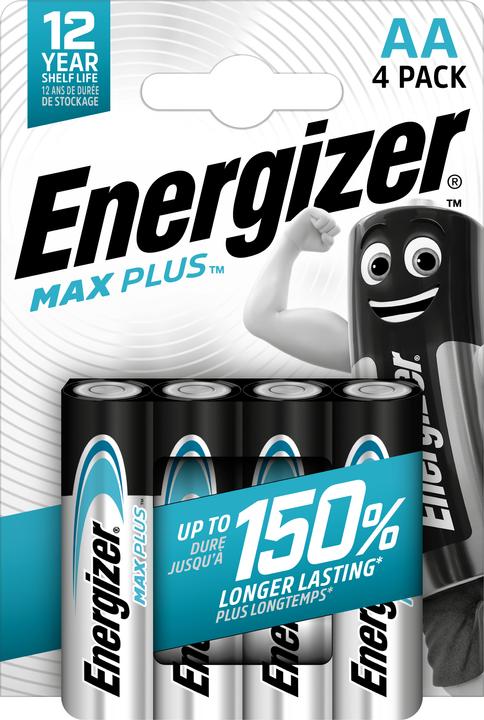Energizer Max Plus Alkaline (4 pcs., AA, 2800 mAh)